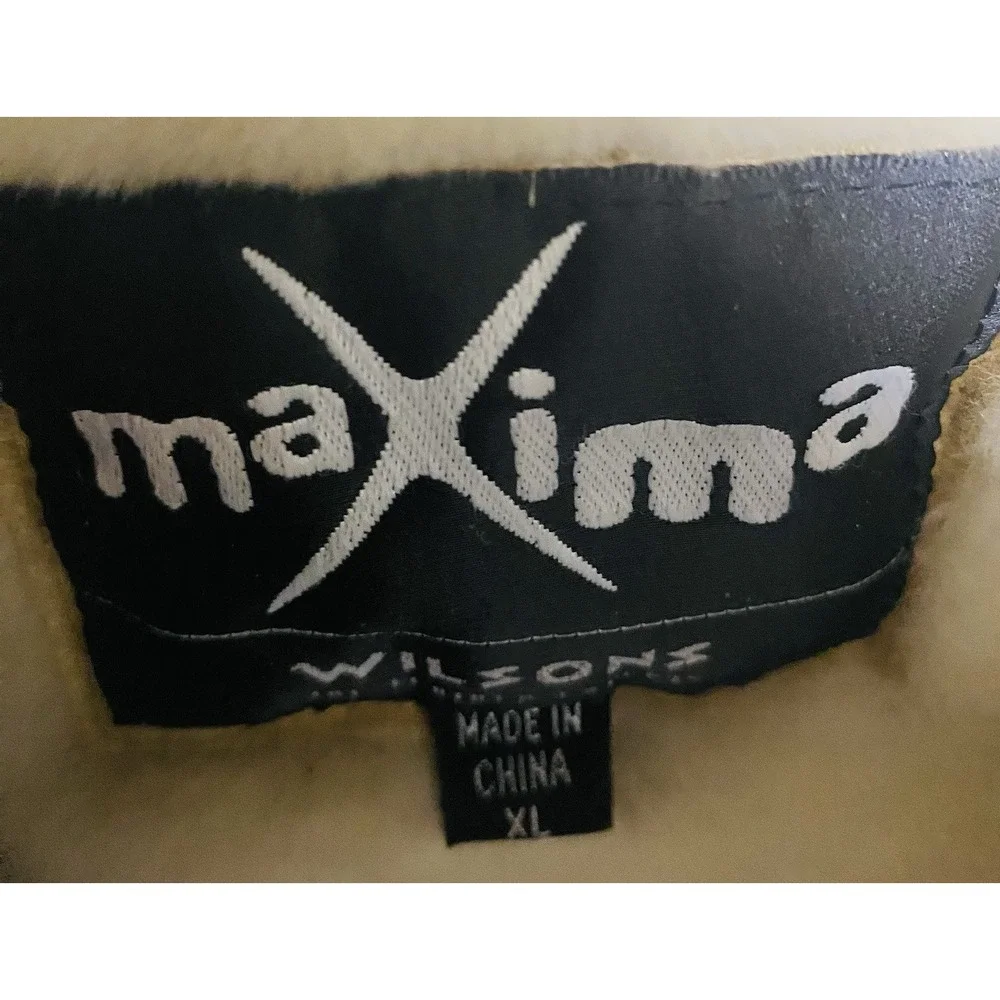 Wilson's Leather Maxima Suede Coat Faux‎ Fur Luxury Women XL Comfort